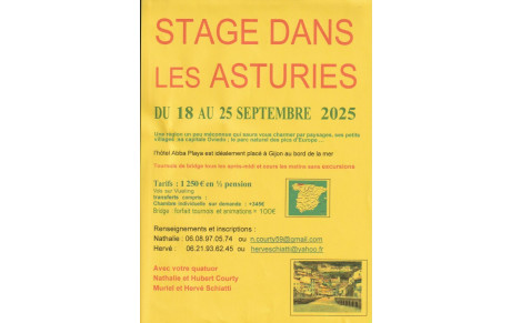 Stage bridge dans les Asturies