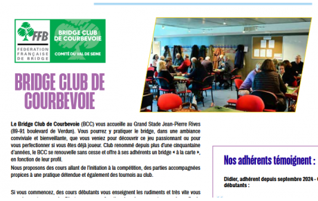 LE BCC A L'HONNEUR